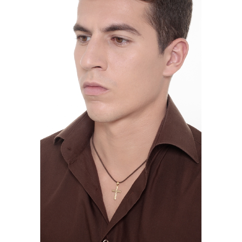 Kreuz Anhänger 18 Karat Gelbgold