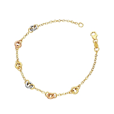 Damenarmband Weißgold Gelbgold Roségold 18k