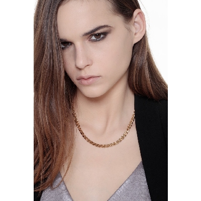 Gelbgold 750 Kette, 46 cm