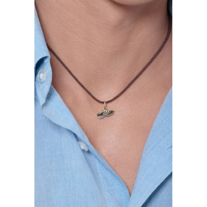 Fußballschuh-Anhänger aus 750er Gelbgold Weißgold Fußballschuh-Anhänger aus 750er Gelbgold Weißgold