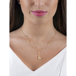 Halskette Damenkette mit Tropfen aus Gelbgold 18K  2