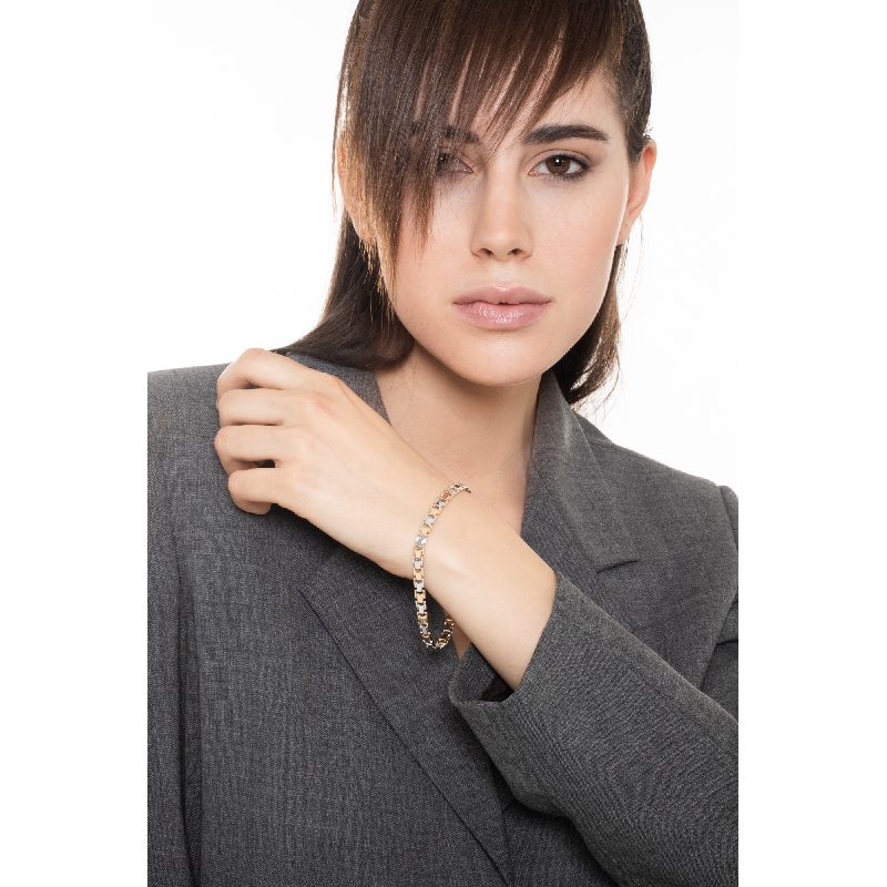 Herren Armband Weißgold Gelbgold 