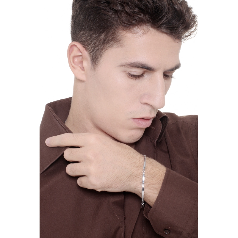 Herrenarmband Weißgold 18K