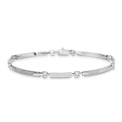 Herrenarmband Weißgold 18K