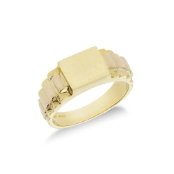 18K Gelbgold Herrenring Siegelring