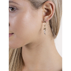 Ohrhänger aus 18K Weißgold und Gelbgold 2