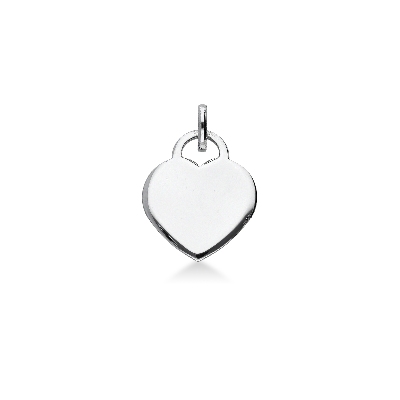 Herzanhänger aus 750er Weißgold