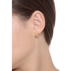 Ausgefallene Ohrringe aus Gelbgold 750 2