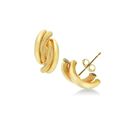 Ausgefallene Ohrringe aus Gelbgold 750