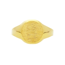 Herrenring 750er Gelbgold Siegelring  2
