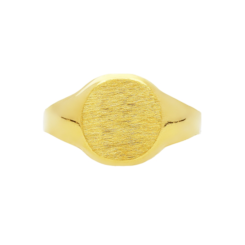 Herrenring 750er Gelbgold Siegelring 
