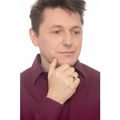 Roségold Weißgold Herren Siegelring schwarzer Zirkon