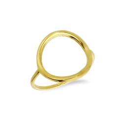 Ring aus 18 Karat Gelbgold mit kreisförmigem Design
