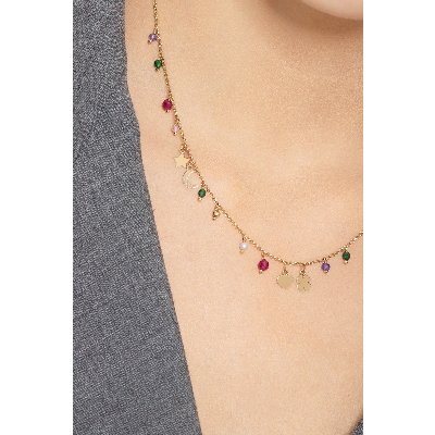 Gelbgold 18k Kette mit Anhänger