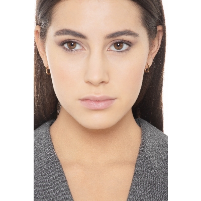 Viereckige Ohrringe Gelbgold 18 Karat