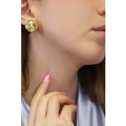 Knopf-Ohrclips aus 18 Karat Gelbgold 2