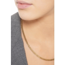 Halbstarre Halskette Damen Gelbgold 18K 2
