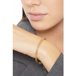 Gelbgold 750 halbstarres Armband  2