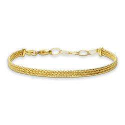 Gelbgold 750 halbstarres Armband