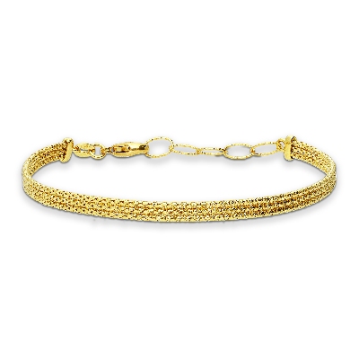 Gelbgold 750 halbstarres Armband 