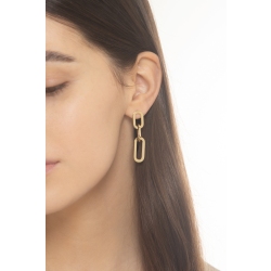 Paperclip Ohrringe aus Gelbgold 18K 2