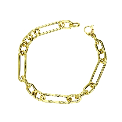 Kettenarmband aus Gelbgold 18K, 20 cm