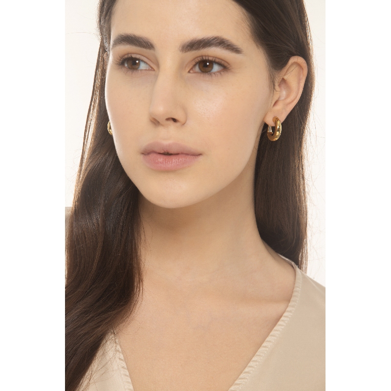 18K Gelbgold Creolen