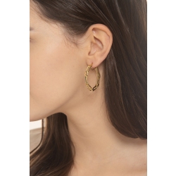 Creolen aus 18K Gelbgold Paperclip 2