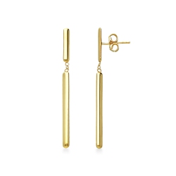 Ohrhänger aus Gelbgold mit Stäbchen