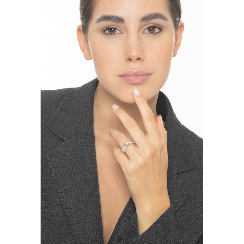 Verlobungsring Bandring mit Diamanten  Verlobungsring Bandring mit Diamanten