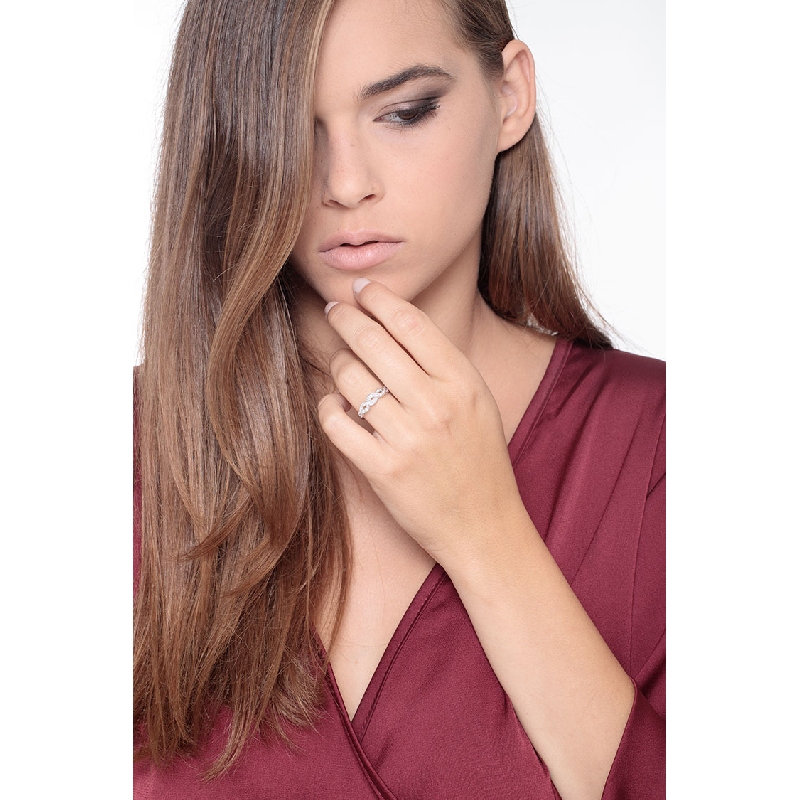 Diamant Ring aus Weißgold 750 Diamant Ring aus Weißgold 750