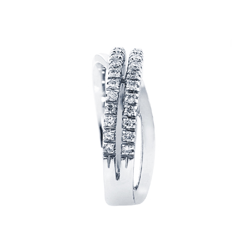 Bandring 750er Weißgold mit Diamanten Bandring 750er Weißgold mit Diamanten