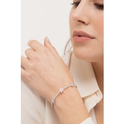 Weißgold Armreif mit drei Sternen aus Diamanten 2
