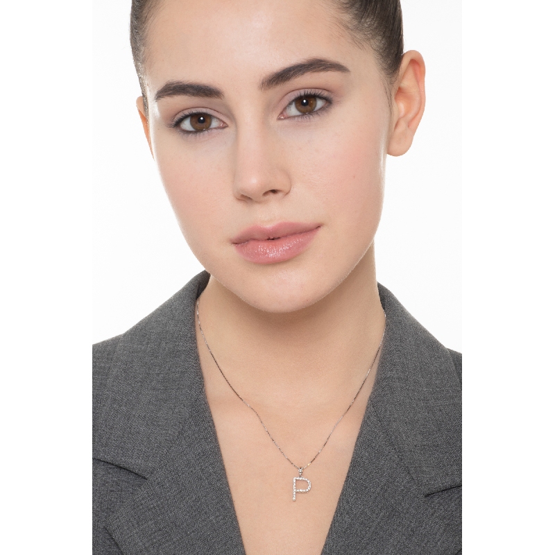 Buchstabenkette P aus Diamanten Buchstabenkette P aus Diamanten
