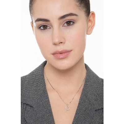 Buchstabenkette P aus Diamanten