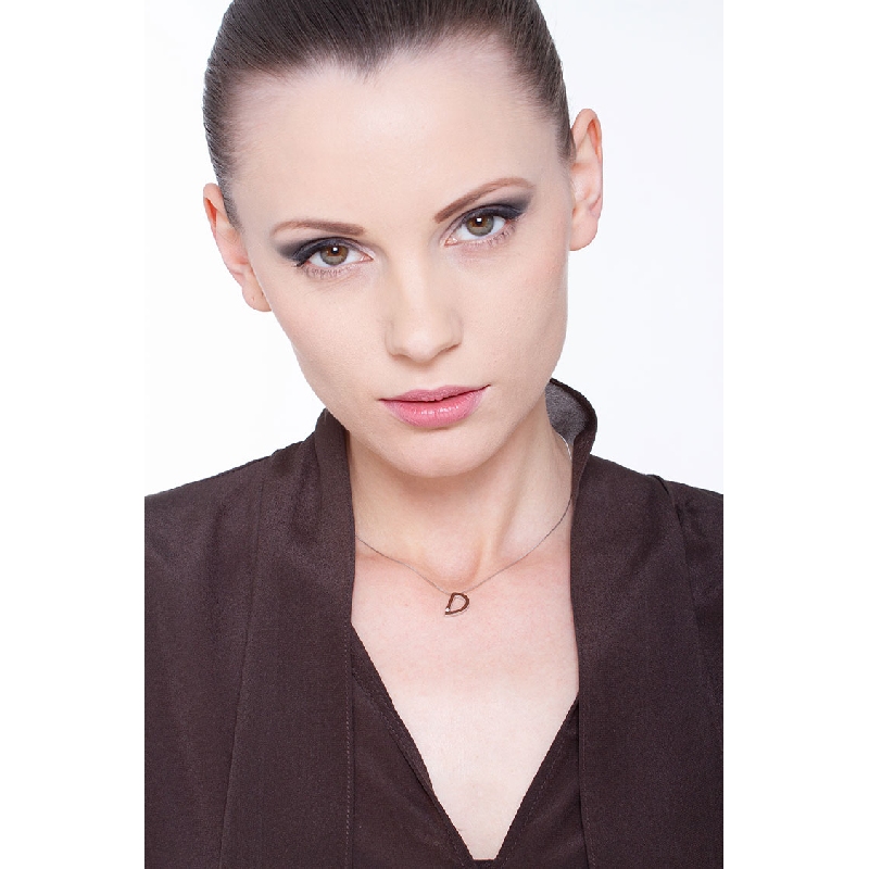 Initialen Kette D Weißgold und Diamanten Initialen Kette D Weißgold und Diamanten