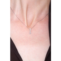 Initialen Kette I Weißgold und Diamanten 2