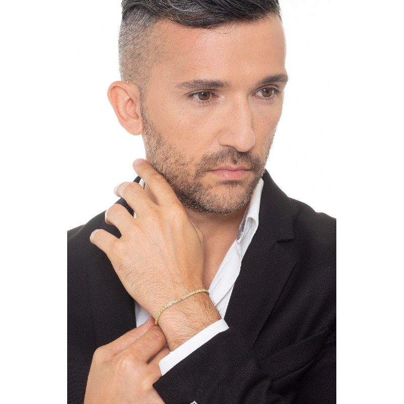 Gelbgold 750 Tennisarmband mit Diamanten