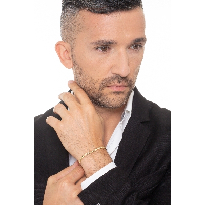 Gelbgold 750 Tennisarmband mit Diamanten