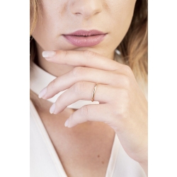 Schmaler Roségold 18K Vorsteckring  2