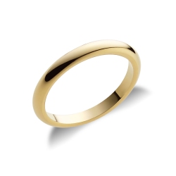 Klassischer Ehering aus 750er Gelbgold