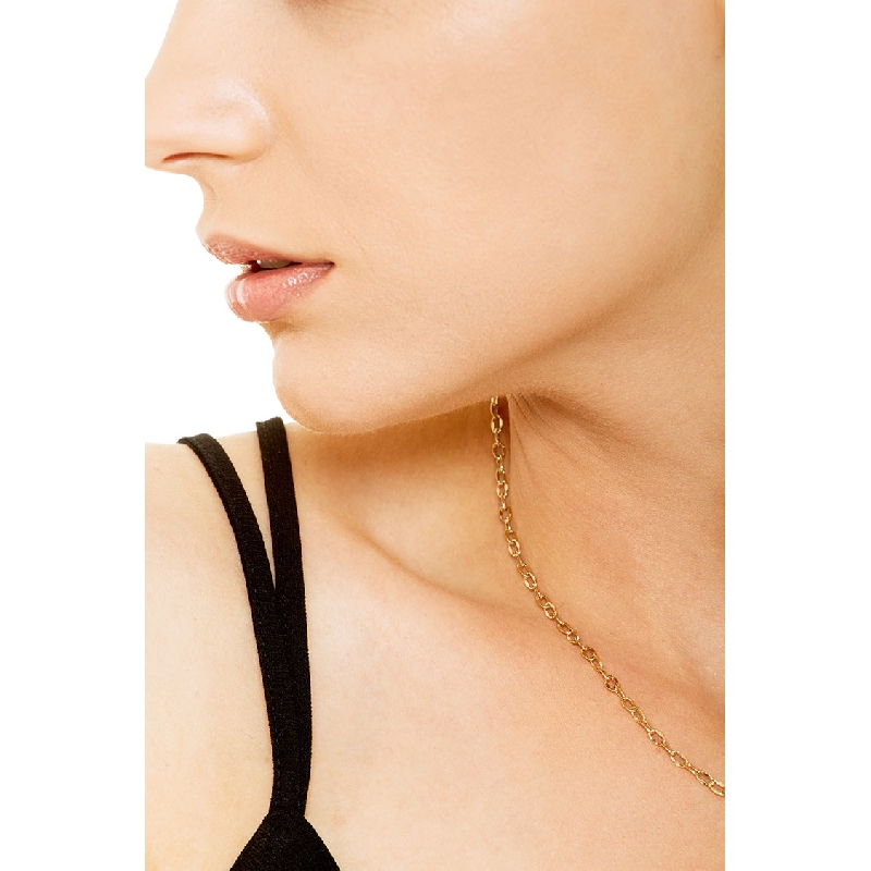 Ankerkette aus 750er Gelbgold, 45 cm