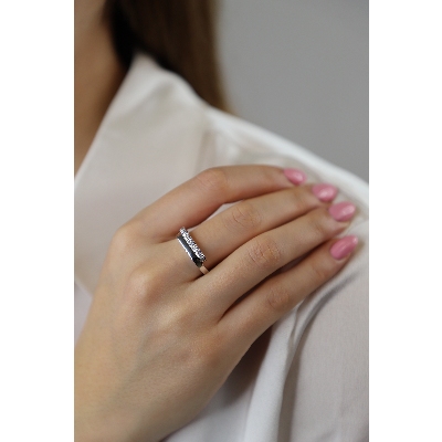 Toi et Moi Ring Weissgold mit Diamanten