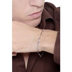 Weißgold 18k 750 Armband Herren 19,5cm 2