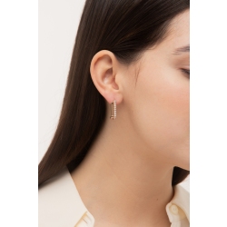 Roségold 18K Creolen mit Brillanten 2