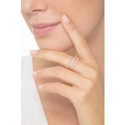 Roségold 750 Bandring mit Diamanten 2