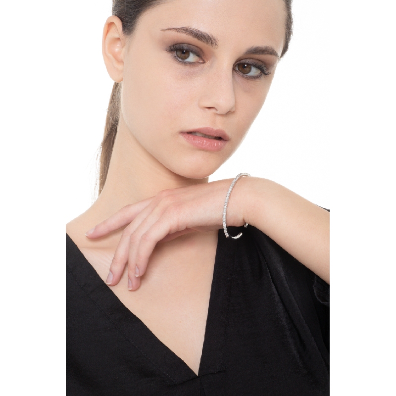 Armreif Weißgold 18 Karat mit Diamanten