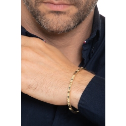 Armreif Gelbgold 750 Herren mit schwarzen Diamanten 2