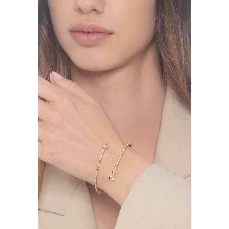 Roségold 18K Designer Armband mit Diamanten