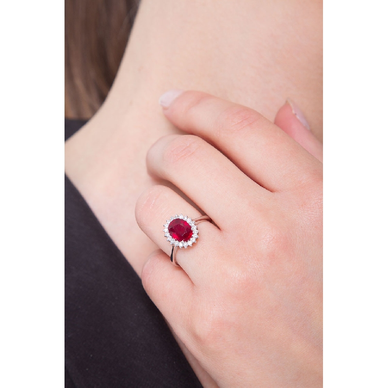 Trilogy Ring aus Weißgold